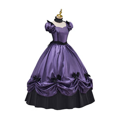 Victorian Dark Purple Skirt with Bow Cosplay Costume - Anime, Game, or Movie Outfit? - Halloweez