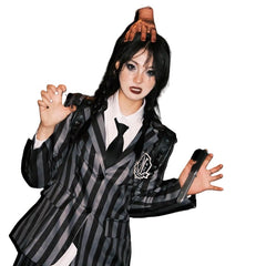 Halloween Wednesday Addams Cosplay Costume - Women's Adult Clothing - Halloweez