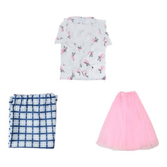 Ace Ventura Pink Dress Full Set Cosplay Costume Halloween Outfit - Halloweez