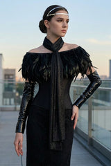 Star Wars Padmé Amidala Black Royal Court Cosplay Gown Fishtail Halloween Dress - Halloweez