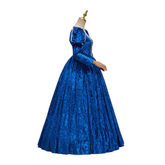 Renaissance Blue Dress Cosplay Costume – Elegant Historical Anime Gown - Halloweez