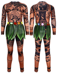 Disney Moana Maui Costume for Kids Cosplay and Stage Performance - Halloweez
