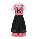 Munich Oktoberfest Maid Outfit Cosplay Costume Bavarian Ethnic Dress Beer Festival Clothing - Halloweez