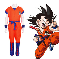 Halloween COS Costume Dragon Ball Super Saiyan Son Goku Children's Performance 2D Anime Costume - Halloweez