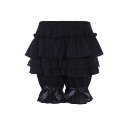 Halloweez Women's Beaded Bloomers Shorts with Ruffles and Lace Trim - Halloweez