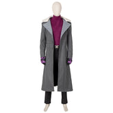 Adult Men's Halloweez Superhero Cosplay Costume, Long Trench Coat with Headgear, Fantasy Halloween Outfit - Halloweez