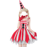 Terrifier Art the Clown Cosplay Dress, Female Horror Clown Halloween Custom Outfit