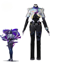 Halloweez Vyse Cosplay Costume - Sentinel Vyse Agent Rose Women's Punk Halloween Party Outfit - Halloweez