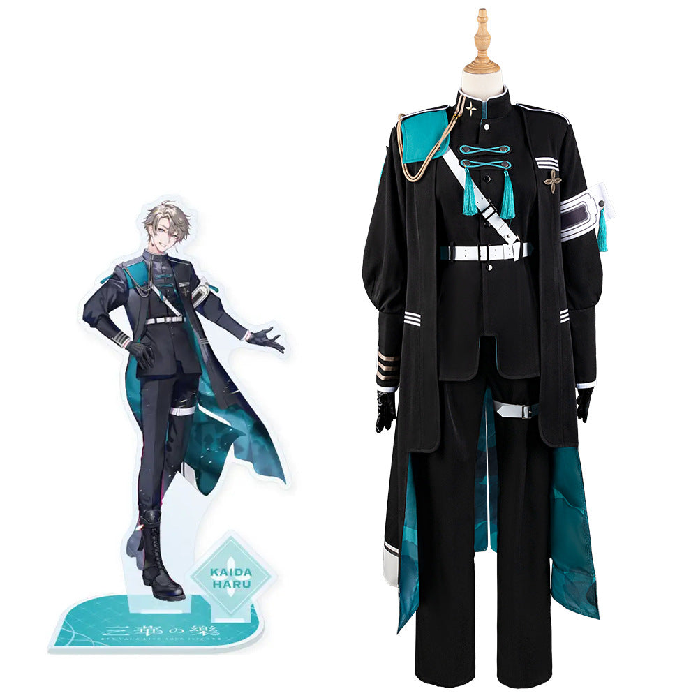 VTuber Kaida Haru Anime Cosplay Game Unisex Uniform Set - Perfect for Fans and Cosplayers - Halloweez