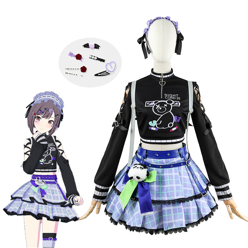 Sekai Project Higashikumo Ena Anime Costume Full Set Free Shipping 2D Cake Short Skirt Women's Outfit - Halloweez