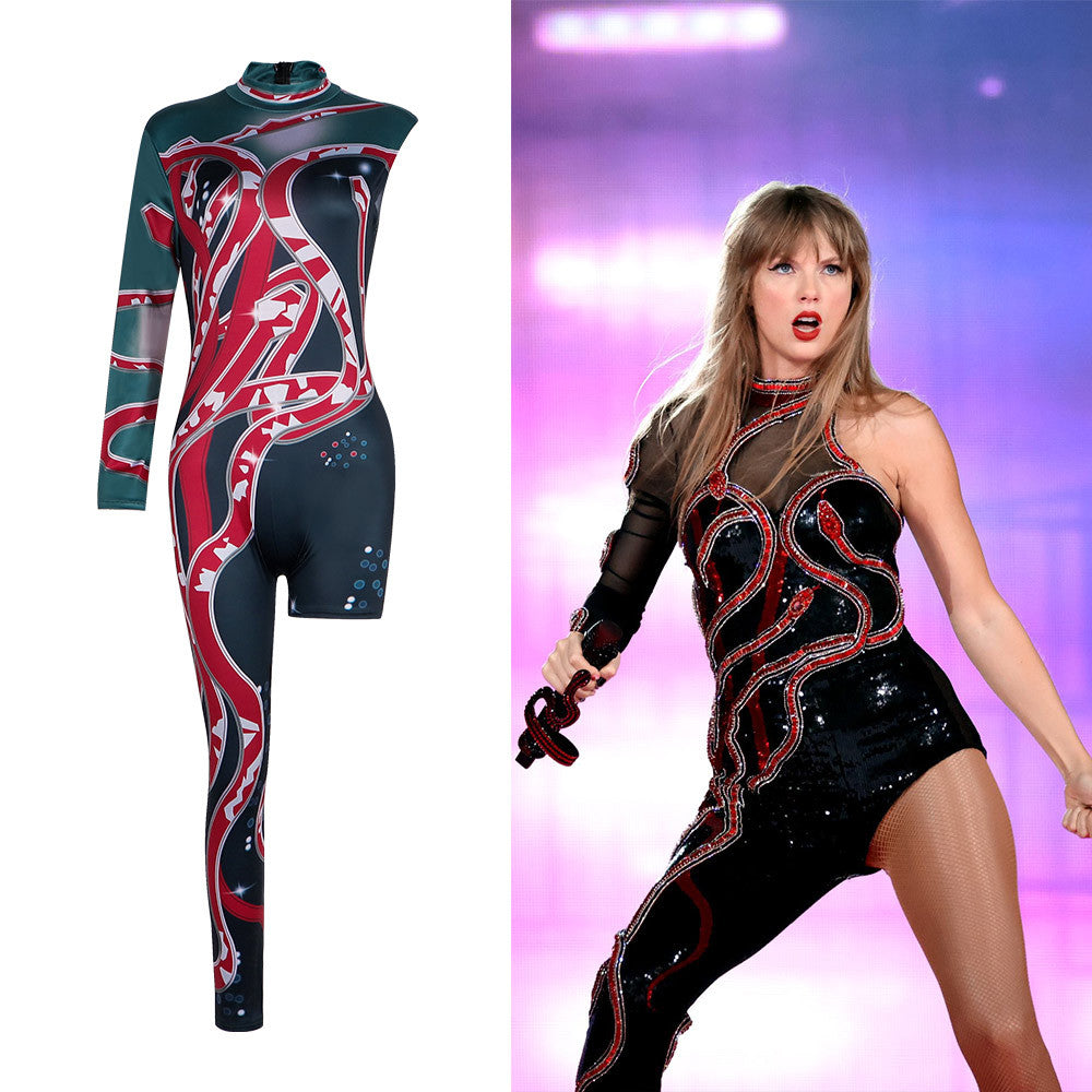 Taylor Swift Cosplay Outfit - Concert Stage Performance Bodysuit - Halloweez