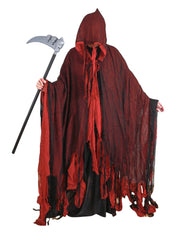 Grim Reaper Witch Cosplay Costume Adult Halloween Cloak Red Death Costume - Halloweez