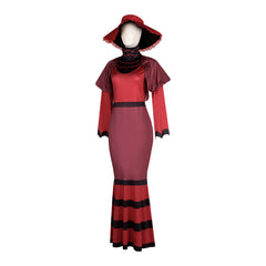 Hell's Hotel Female Demon Lord Rosie Cosplay Costume - Tight Long Dress for Halloween Stage Performance - Halloweez