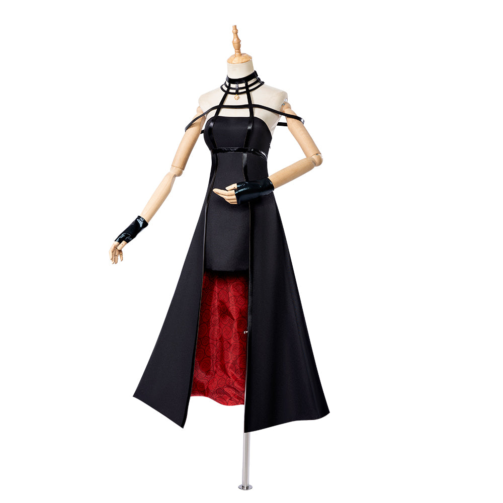 Halloweez Yor Forger Cosplay Costume - Stylish Black and Red Dress Set for Parties and Roleplay - Halloweez