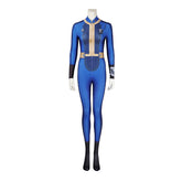 Male Vault Jumpsuit Cosplay from Fallout TV Series, Slim Fit Stretch Bodysuit for Cosplay - Halloweez