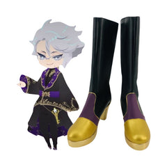 Twisted Wonderland Azul Ashengrotto Cosplay Shoes for Anime Conventions and Performances - Halloweez