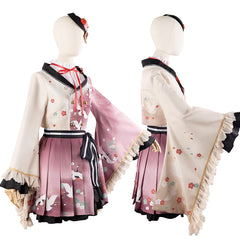 Project Sekai Akiyama Mizuki Cosplay Costume Anime Japanese Kimono Outfit - Halloweez