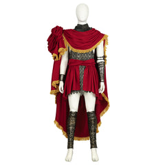 Men's Halloweez Elder Ring Cosplay Outfit - Premium Red Robe with Belt - Halloweez