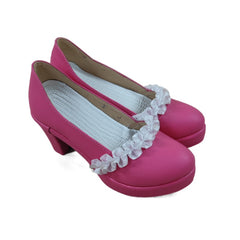 2127 Aikatsu! Ichigo Hoshimiya Aurora Kiss Cosplay Shoes for Anime Conventions - Halloweez