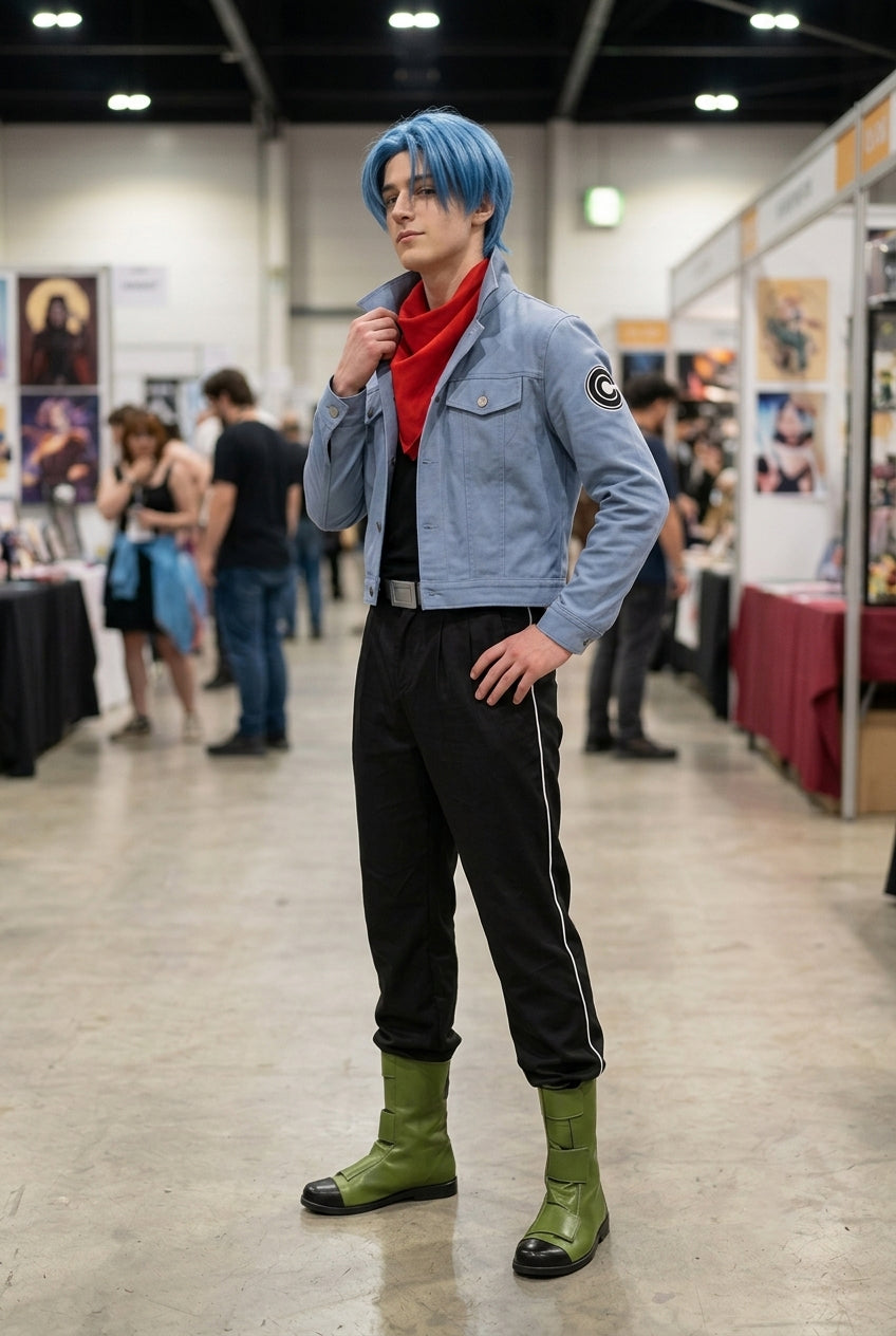 Dragon Ball Super Trunks Full Set Cosplay Costume - Halloweez