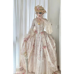 Halloweez Rococo Dress - 18th Century Victorian Lady Royal Court Costume - Halloweez