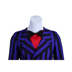 Official Gomez Addams Purple Striped Suit Costume for Halloween & Cosplay - Halloweez