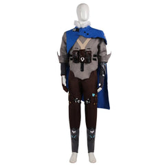 Halloweez Sova Valorant Cosplay Set for Men - Complete Top, Pants, and Cloak Ensemble - Halloweez