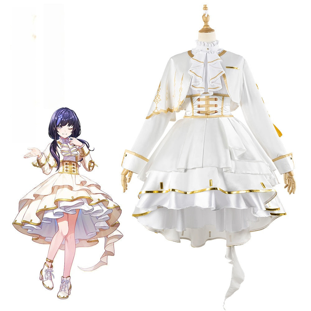 Rainbow Club VTuber 6th Anniversary Sendo Tsukimi no Mitou Kiyomizu Tourin Universal Cosplay Costume - Halloweez