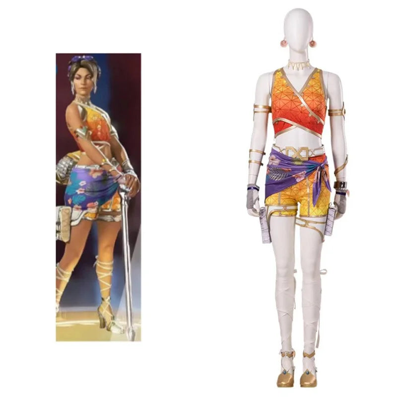 Halloweez Loba Andrade Cosplay Swimsuit - Bold & Colorful Bikini for Women - Halloweez