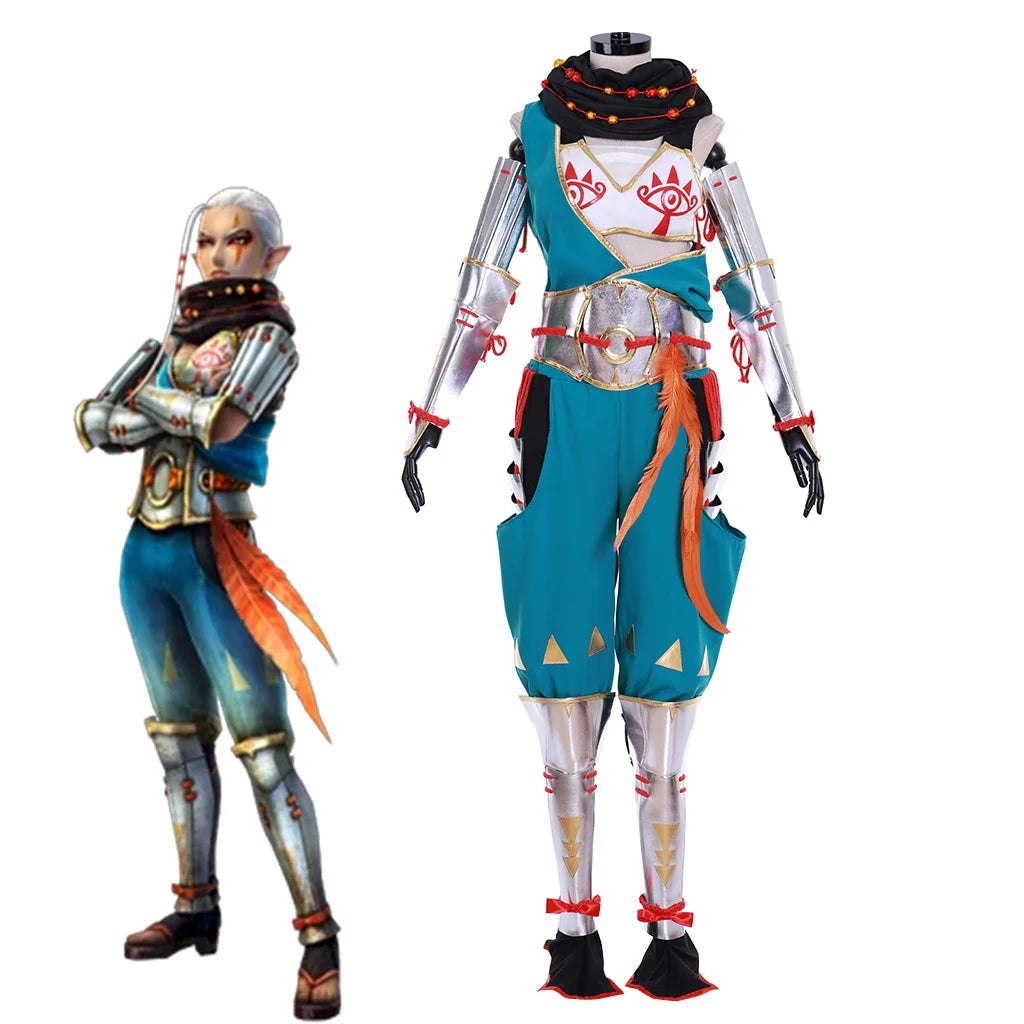 Halloweez Women's Sexy Impa Cosplay Costume - Fantasy Crop Top & Pants for Halloween Carnival - Halloweez