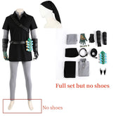 Halloweez Zelda Cosplay Dark Battle Uniform for Men - Full Set for Halloween Carnival Parties - Halloweez