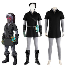 Halloweez Zelda Cosplay Dark Battle Uniform for Men - Full Set for Halloween Carnival Parties - Halloweez