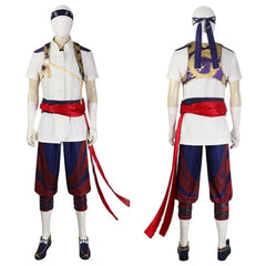 Halloweez Liu Kang Cosplay Battle Suit | Chinese Style Outfit for Mortal Kombat Fans - Halloweez