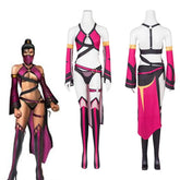 Stunning Mileena Cosplay Costume - Sexy Battle Suit Full Set for Women's Halloween - Halloweez