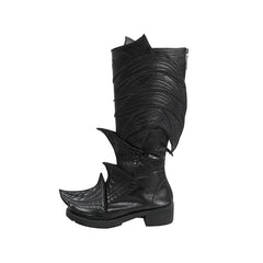 Halloweez Minthara Cosplay Shoes - Unique Punk Black Long Boots for Women - Halloweez