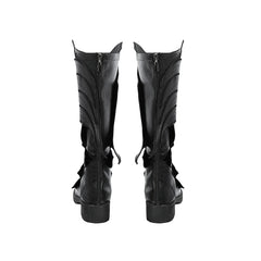 Halloweez Minthara Cosplay Shoes - Unique Punk Black Long Boots for Women - Halloweez