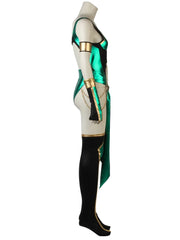 Halloweez Jade Blue Mortal Kombat X Sexy Battle Costume Full Set for Halloween & Cosplay - Halloweez