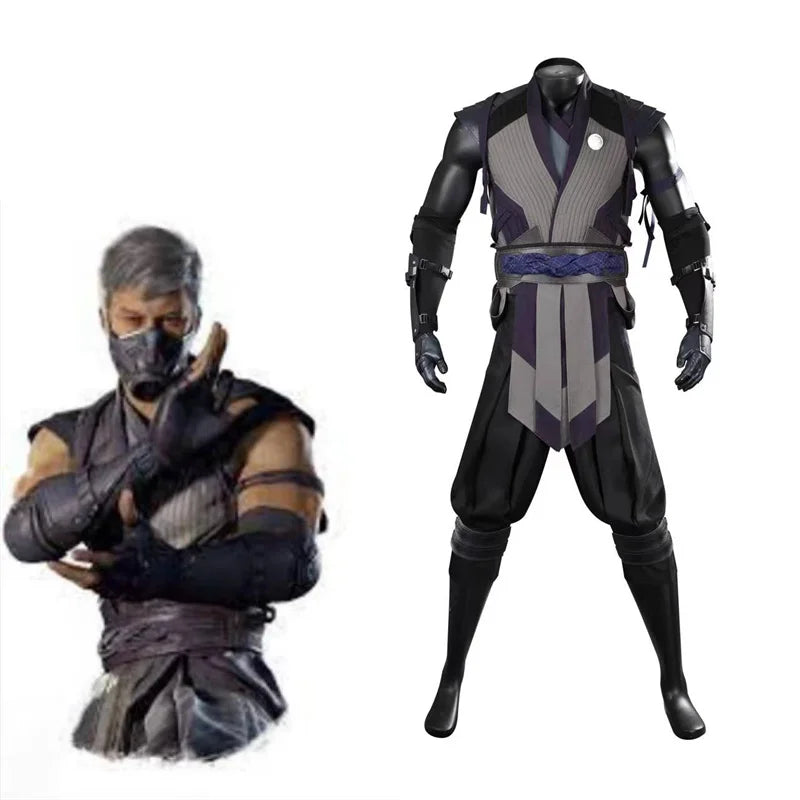 Halloweez Smoke Cosplay Costume | Mortal Kombat Inspired | Full Set for Events - Halloweez