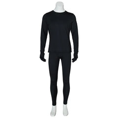 Halloweez Noob Saibot Cosplay Costume | Mortal Kombat Game Black Full Set for Halloween Carnival - Halloweez