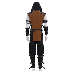 Halloweez Scorpion Cosplay Costume - Adult Mortal Kombat Full Set Outfit - Halloweez