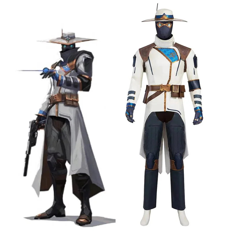 Halloweez Cypher Valorant Cosplay Costume | Men's Full Set for Halloween & Parties - Halloweez
