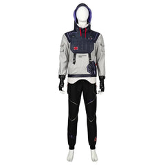 Halloweez Valorant ISO Cosplay Costume - Hooded Sweatshirt, Pants, Top & Uniform Accessories for Halloween Carnival - Halloweez