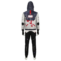 Halloweez Valorant ISO Cosplay Costume - Hooded Sweatshirt, Pants, Top & Uniform Accessories for Halloween Carnival - Halloweez