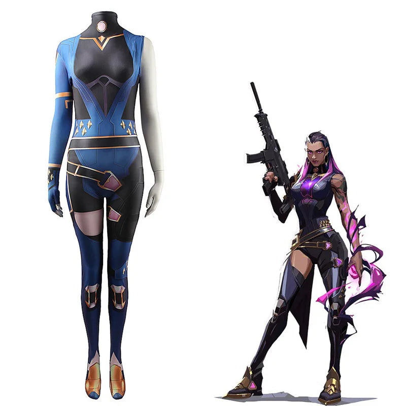 Halloweez Reyna Cosplay Jumpsuit | High-Quality Spandex Zentai Suit for Halloween & Carnival - Halloweez