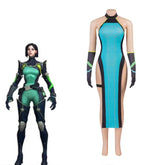 Halloweez Viper Cosplay Costume - Bold Green Dress with Gloves and Socks for Halloween - Halloweez