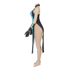 Halloweez Viper Cosplay Costume - Bold Green Dress with Gloves and Socks for Halloween - Halloweez