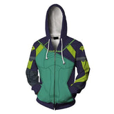 Halloweez Viper Cosplay Zipper Hooded Coat Unisex 3D Print Sweatshirt for Halloween Carnival Party - Halloweez