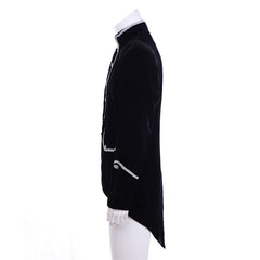 Men's Halloweez Gothic Victorian Tailcoat Jacket - Steampunk, Pirate, Viking, Renaissance Formal Tuxedo Coat - Halloweez