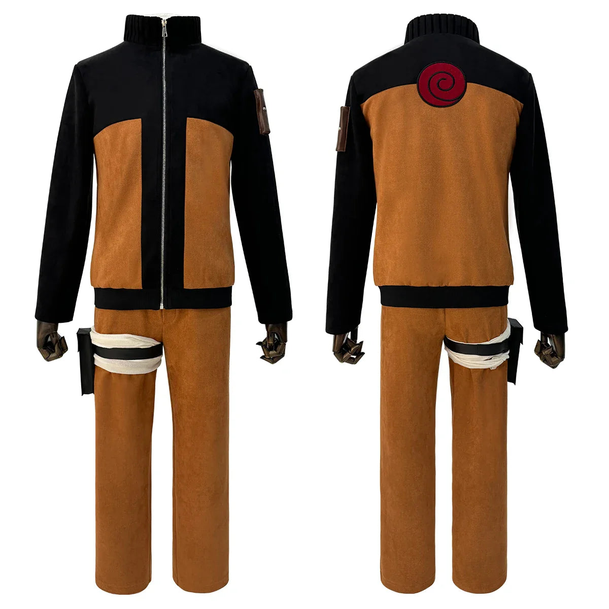 Halloweez Uzumaki Anime Cosplay Costume Adult Version Top Pants Headdress for Holiday Gifts - Halloweez
