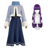 Halloweez Beyond Journey's End Anime Fern Cosplay Costume Wig with Winter Jacket - Perfect New Year Gift - Halloweez